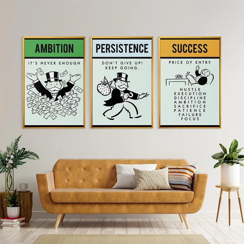 Картина на многоплатна основа Monopoly Succes Set mockup 4