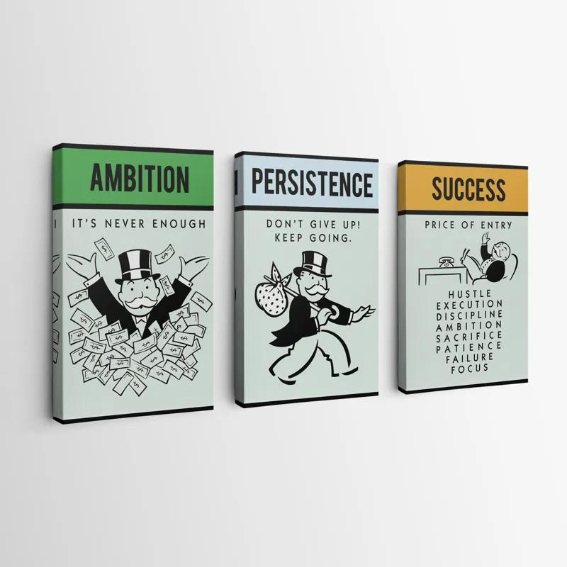 Картина на многоплатна основа Monopoly Succes Set mockup 0