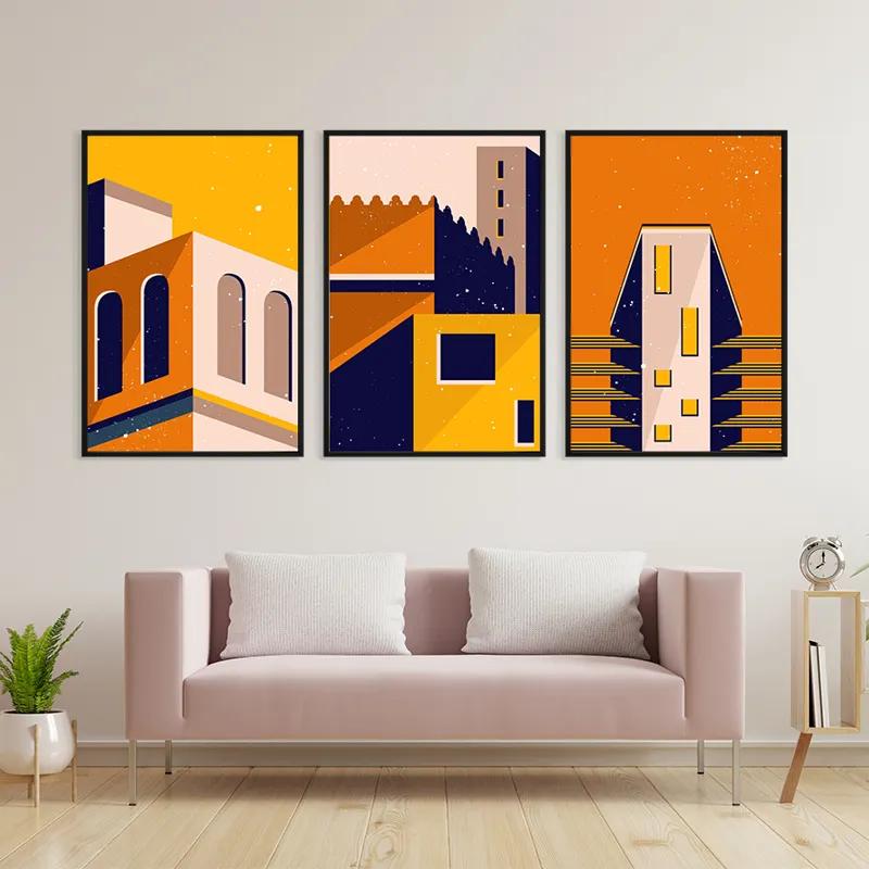 Картина на многоплатна основа Sunset Home Set mockup 3