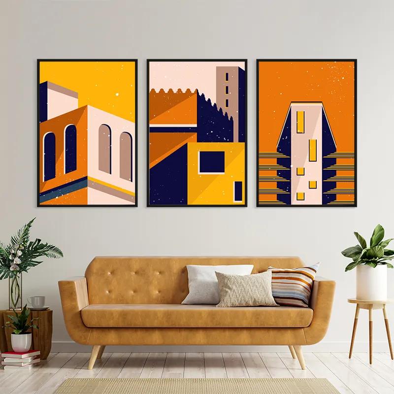 Картина на многоплатна основа Sunset Home Set mockup 4