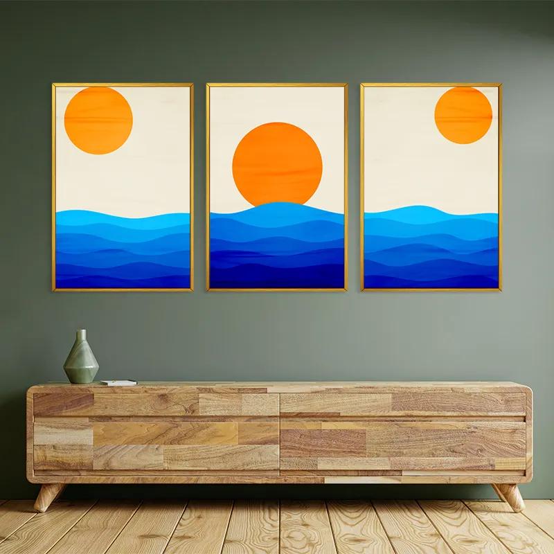 Картина на многоплатна основа Stronglue Waves mockup 2