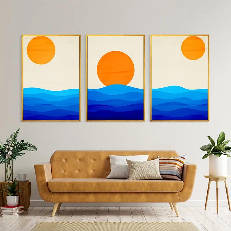 Картина на многоплатна основа Stronglue Waves mockup 4