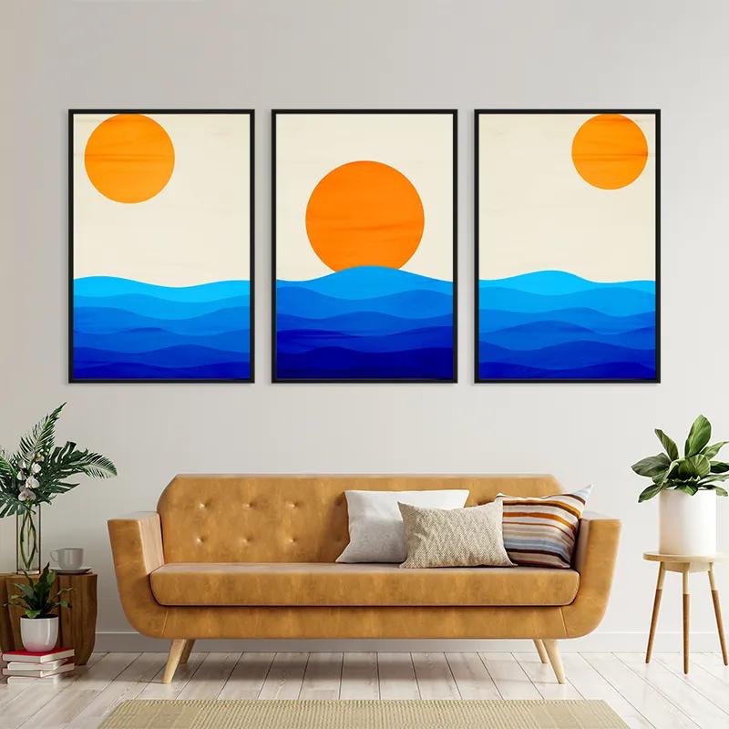 Картина на многоплатна основа Stronglue Waves mockup 4