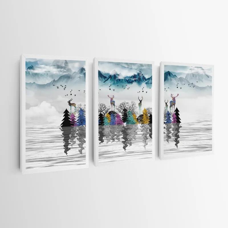 Картина на многоплатна основа Mountain Lake mockup 0