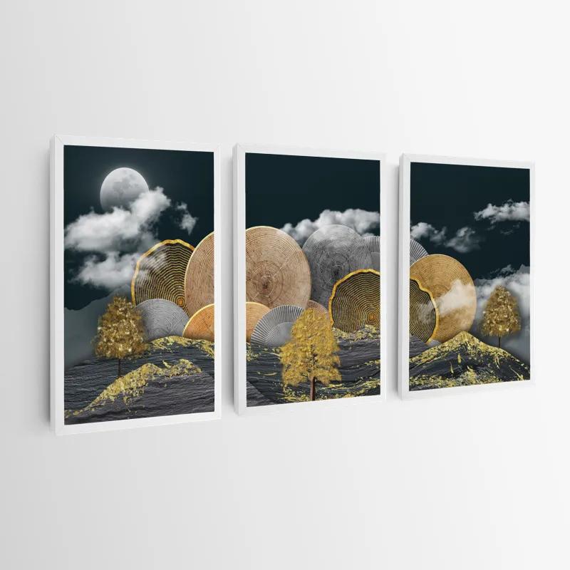 Картина на многоплатна основа Circle Over The Mountain mockup 0