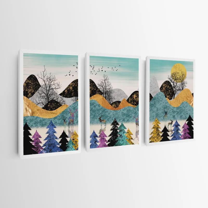 Картина на многоплатна основа Color Mountain mockup 0