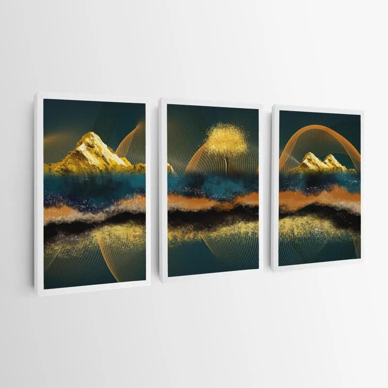 Картина на многоплатна основа Mountain Waves mockup 0