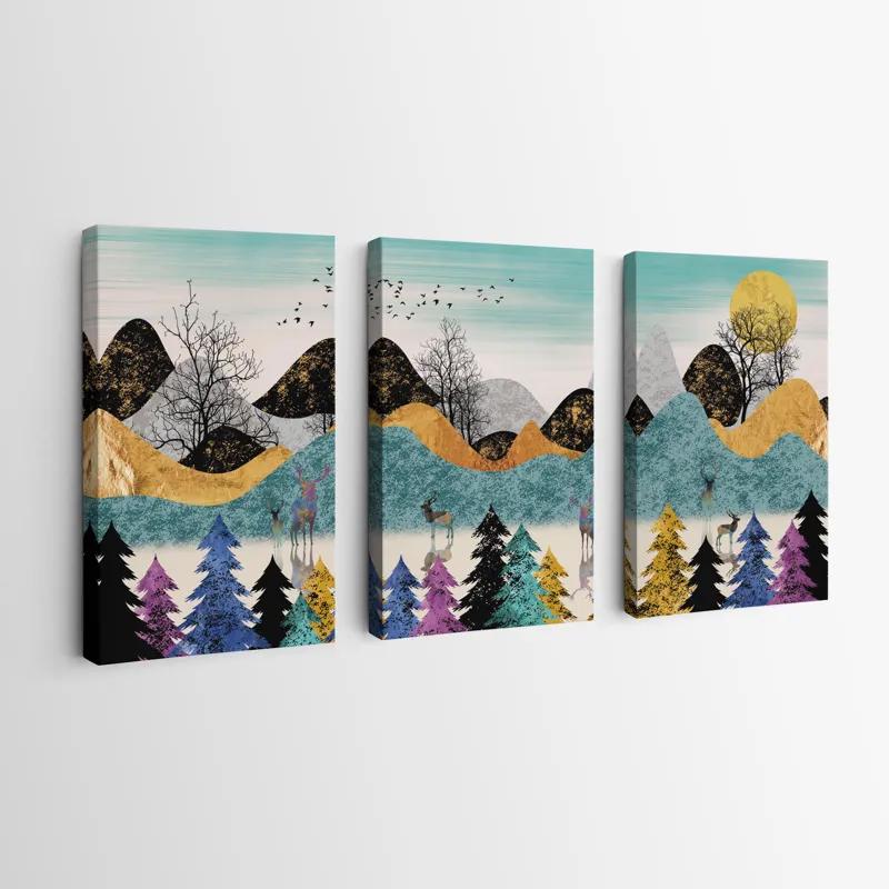 Картина на многоплатна основа Color Mountain mockup 0