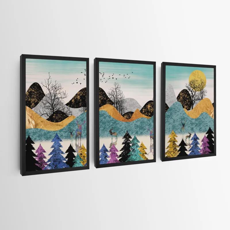 Картина на многоплатна основа Color Mountain mockup 0