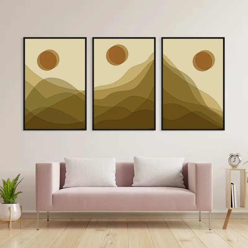 Cream Mountain Set mockup 3