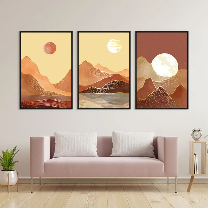 Orange Mountain Set mockup 3