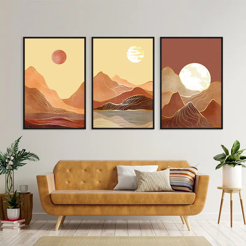 Orange Mountain Set mockup 4