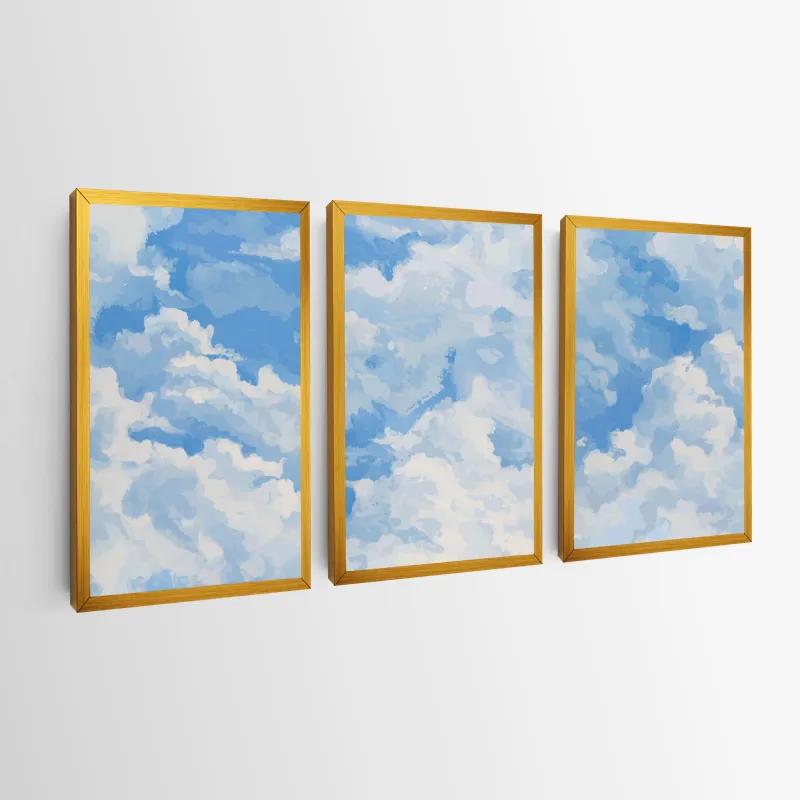 Картина на многоплатна основа Clouds Set mockup 0