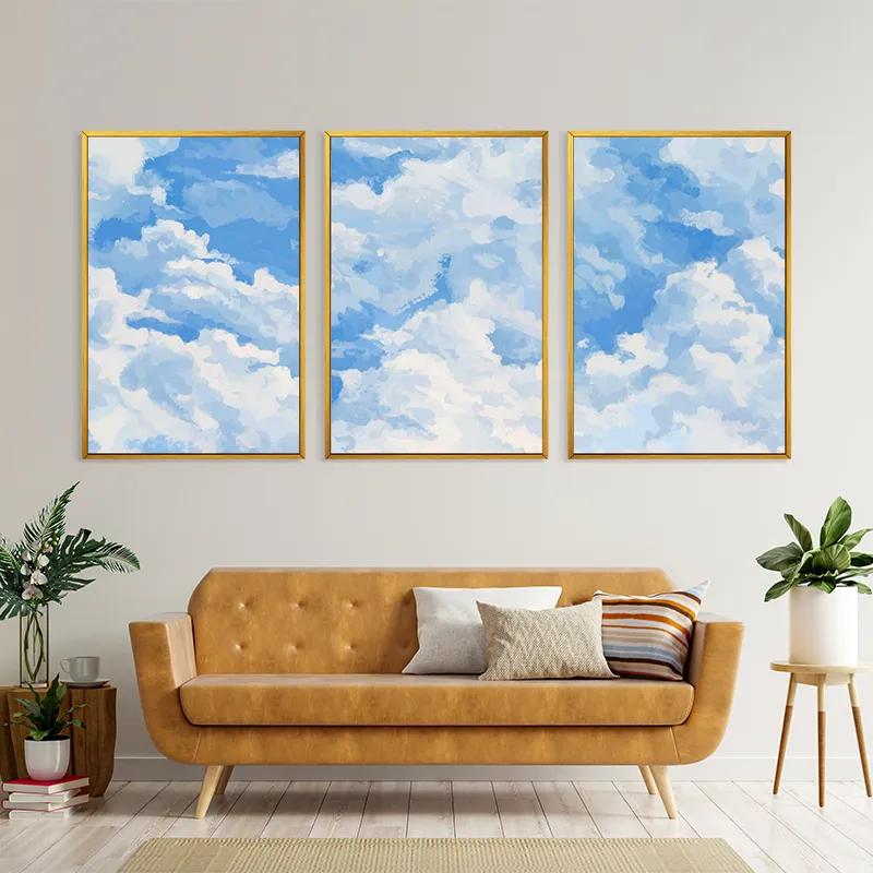 Картина на многоплатна основа Clouds Set mockup 4