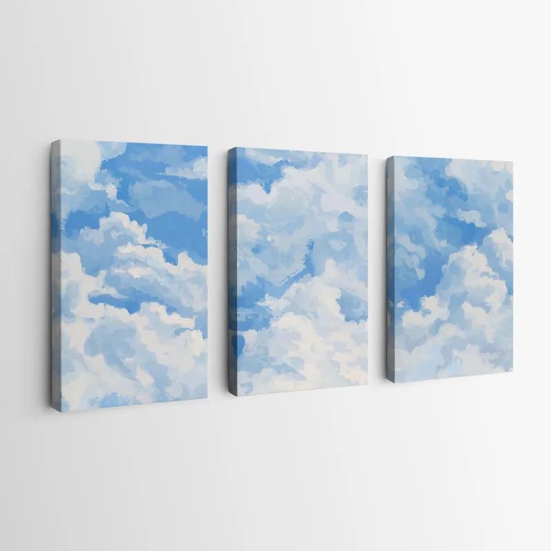 Картина на многоплатна основа Clouds Set mockup 0
