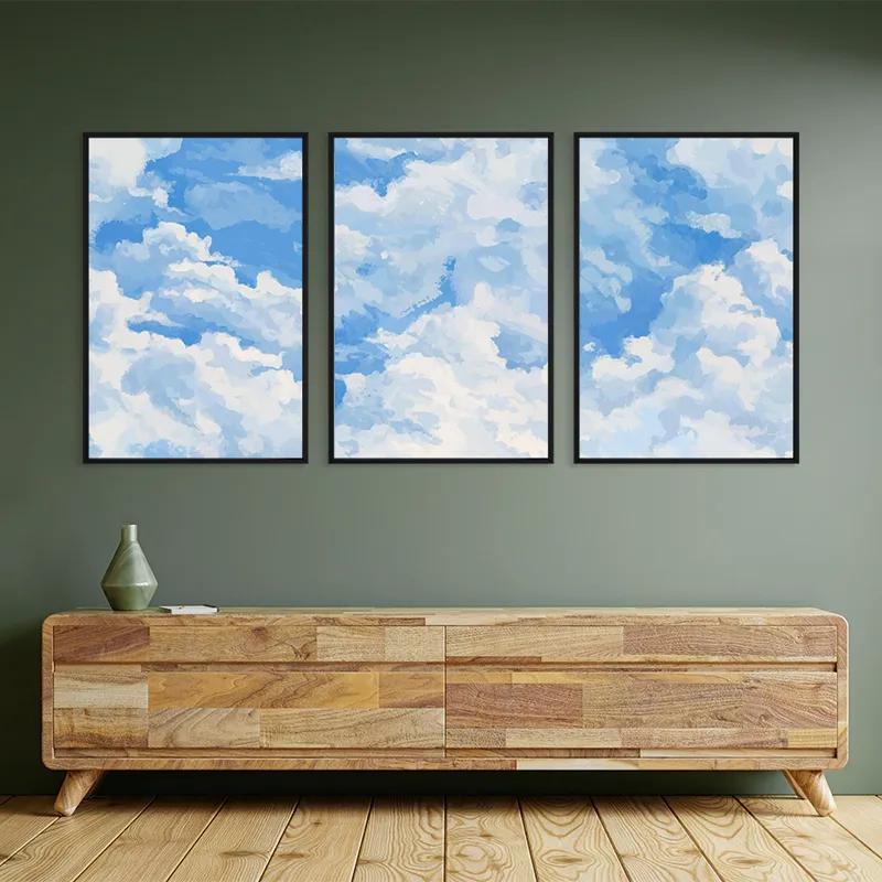 Картина на многоплатна основа Clouds Set mockup 2