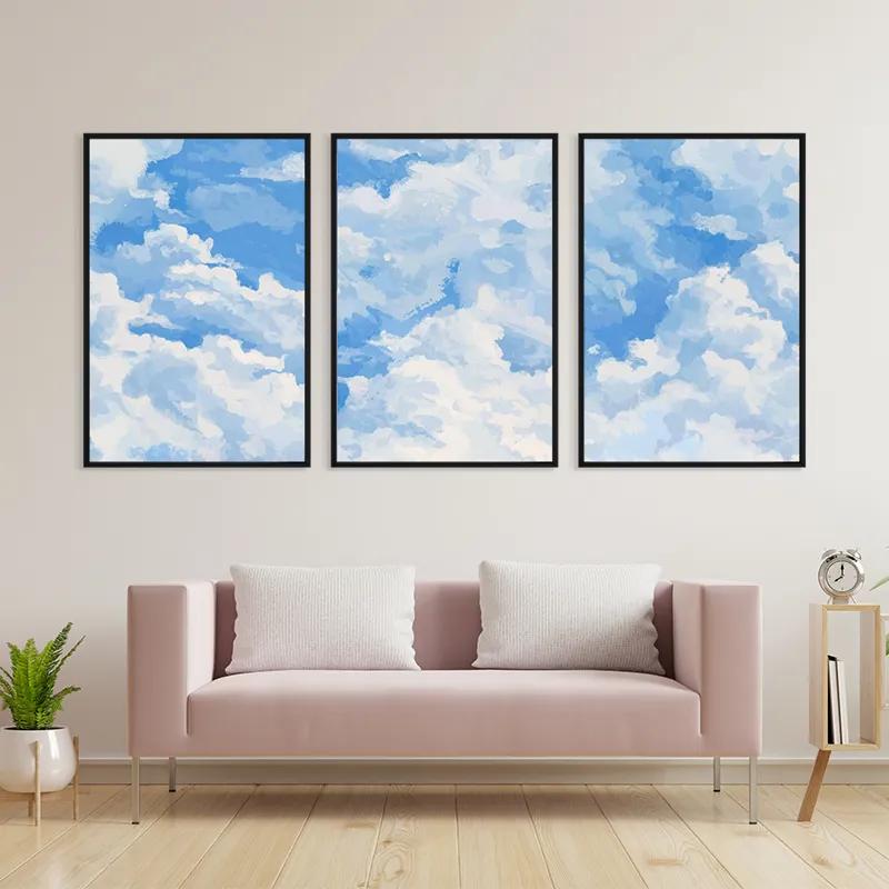 Картина на многоплатна основа Clouds Set mockup 3