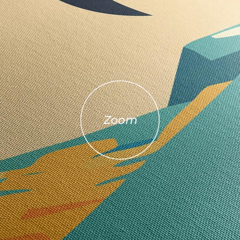 Картина на многоплатна основа Beach Palm mockup 1