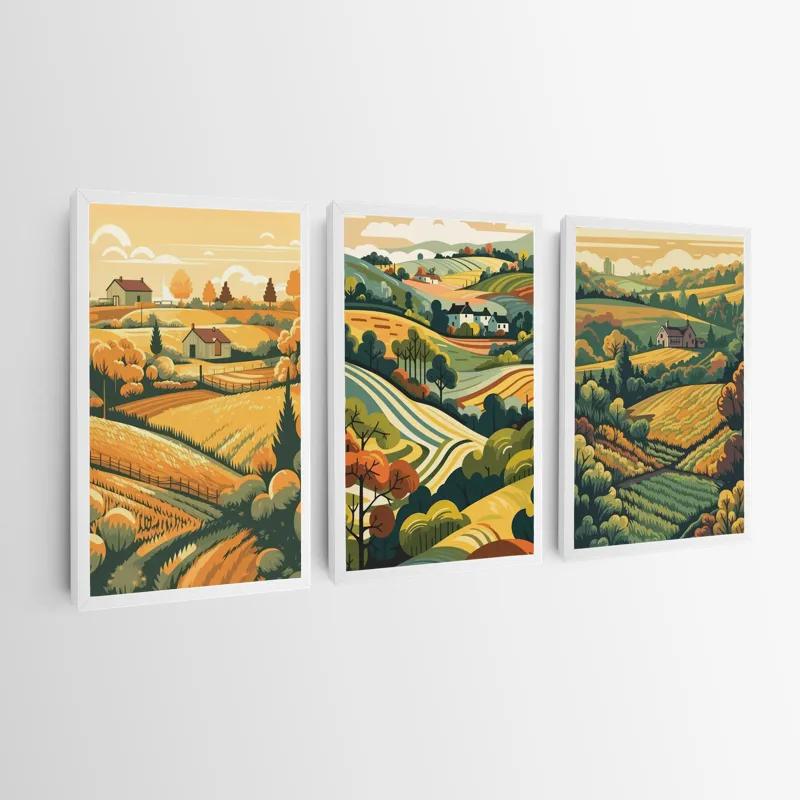 Картина на многоплатна основа Farm Set mockup 0
