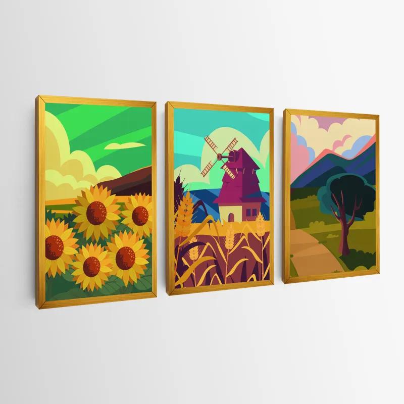 Картина на многоплатна основа Ruralrt Set mockup 0