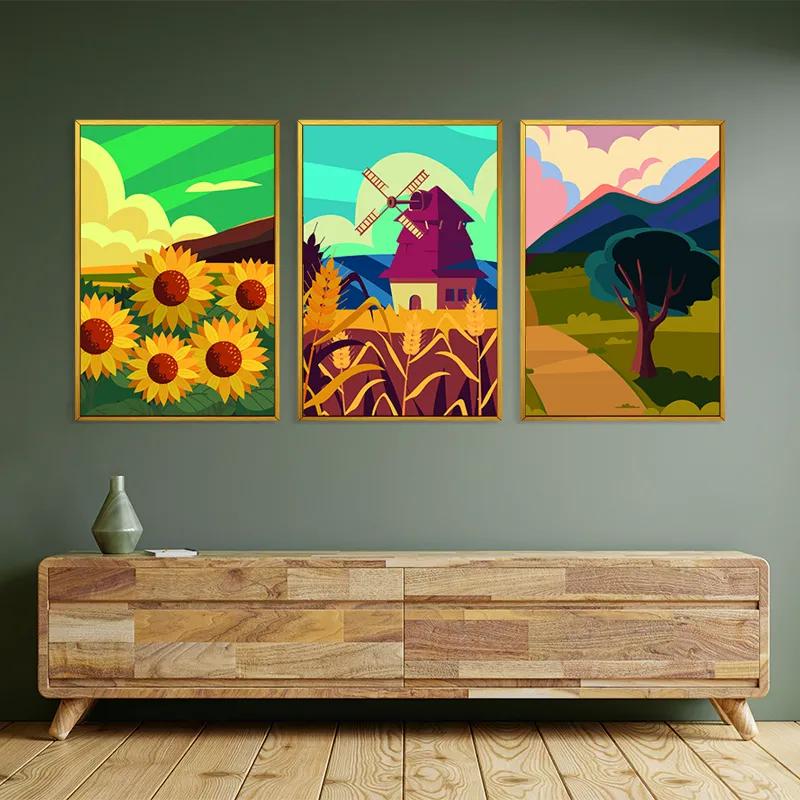 Картина на многоплатна основа Ruralrt Set mockup 2