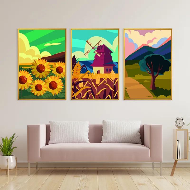 Картина на многоплатна основа Ruralrt Set mockup 3