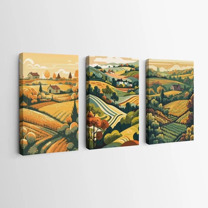 Картина на многоплатна основа Farm Set mockup 0