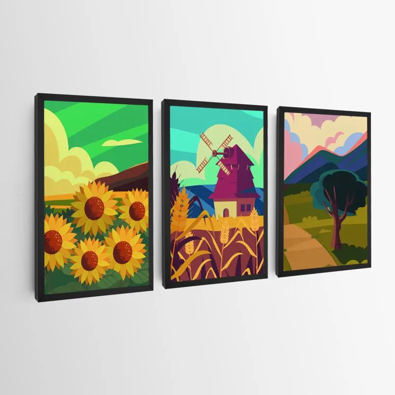 Картина на многоплатна основа Ruralrt Set mockup 0