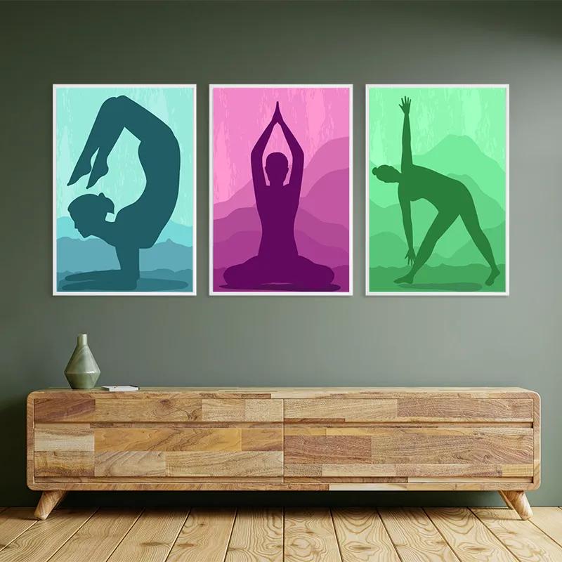 Картина на многоплатна основа Yoga Set mockup 2