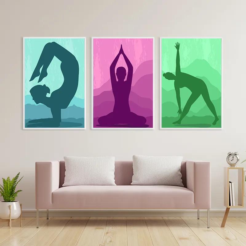 Картина на многоплатна основа Yoga Set mockup 3