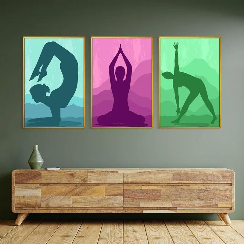 Картина на многоплатна основа Yoga Set mockup 2