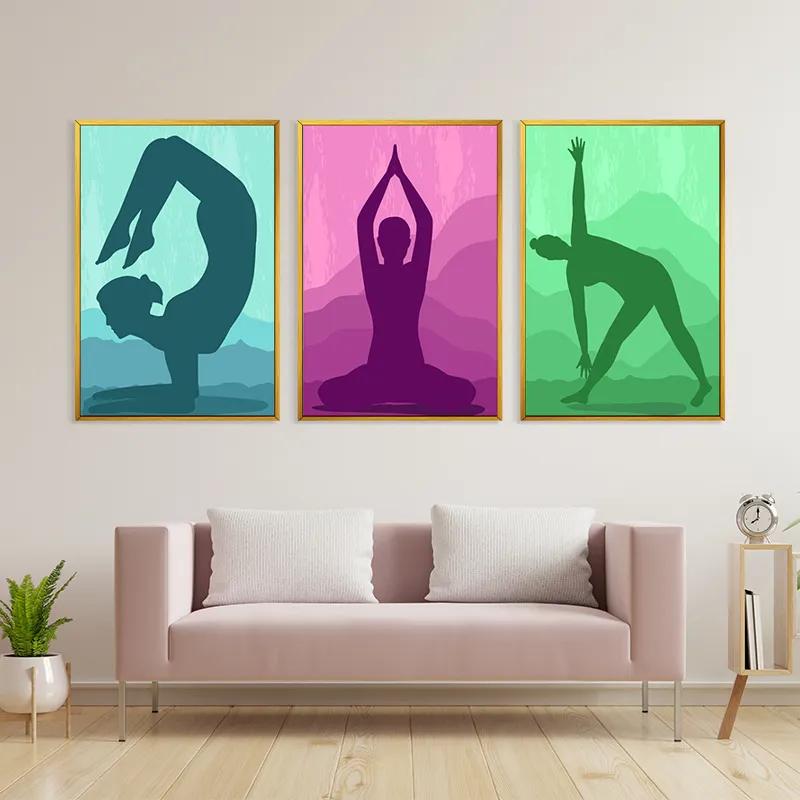 Картина на многоплатна основа Yoga Set mockup 3