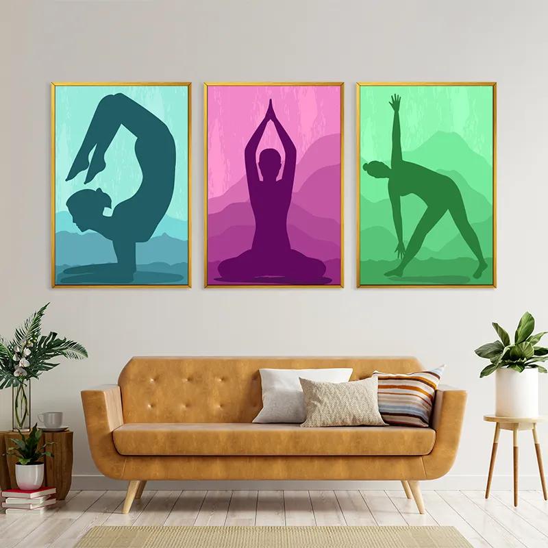 Картина на многоплатна основа Yoga Set mockup 4