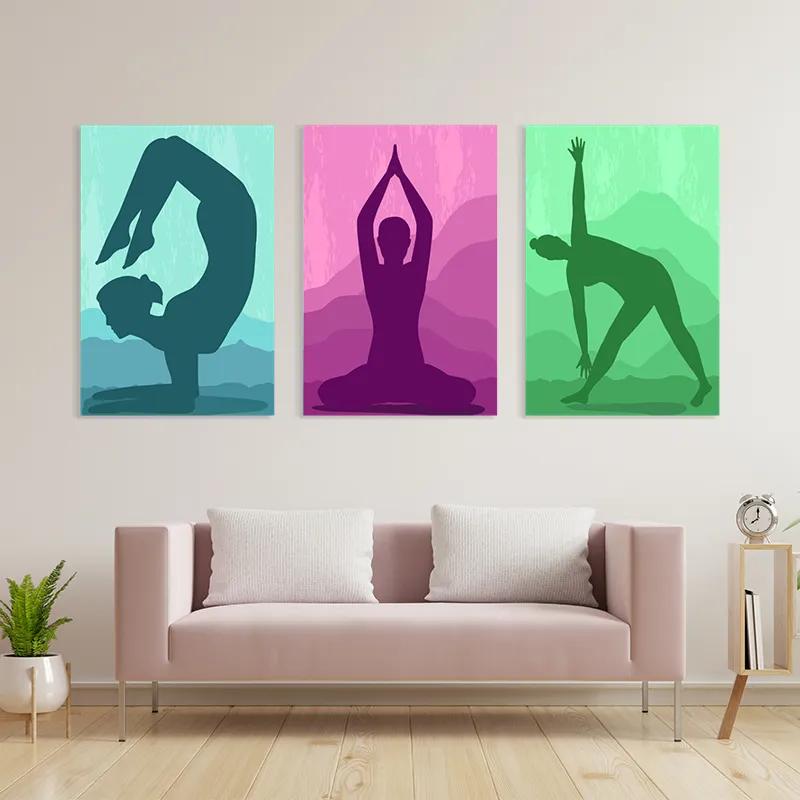 Картина на многоплатна основа Yoga Set mockup 3