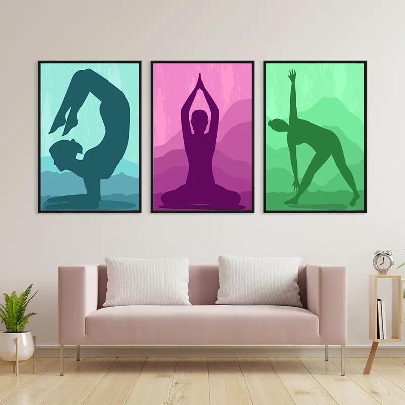Картина на многоплатна основа Yoga Set mockup 3