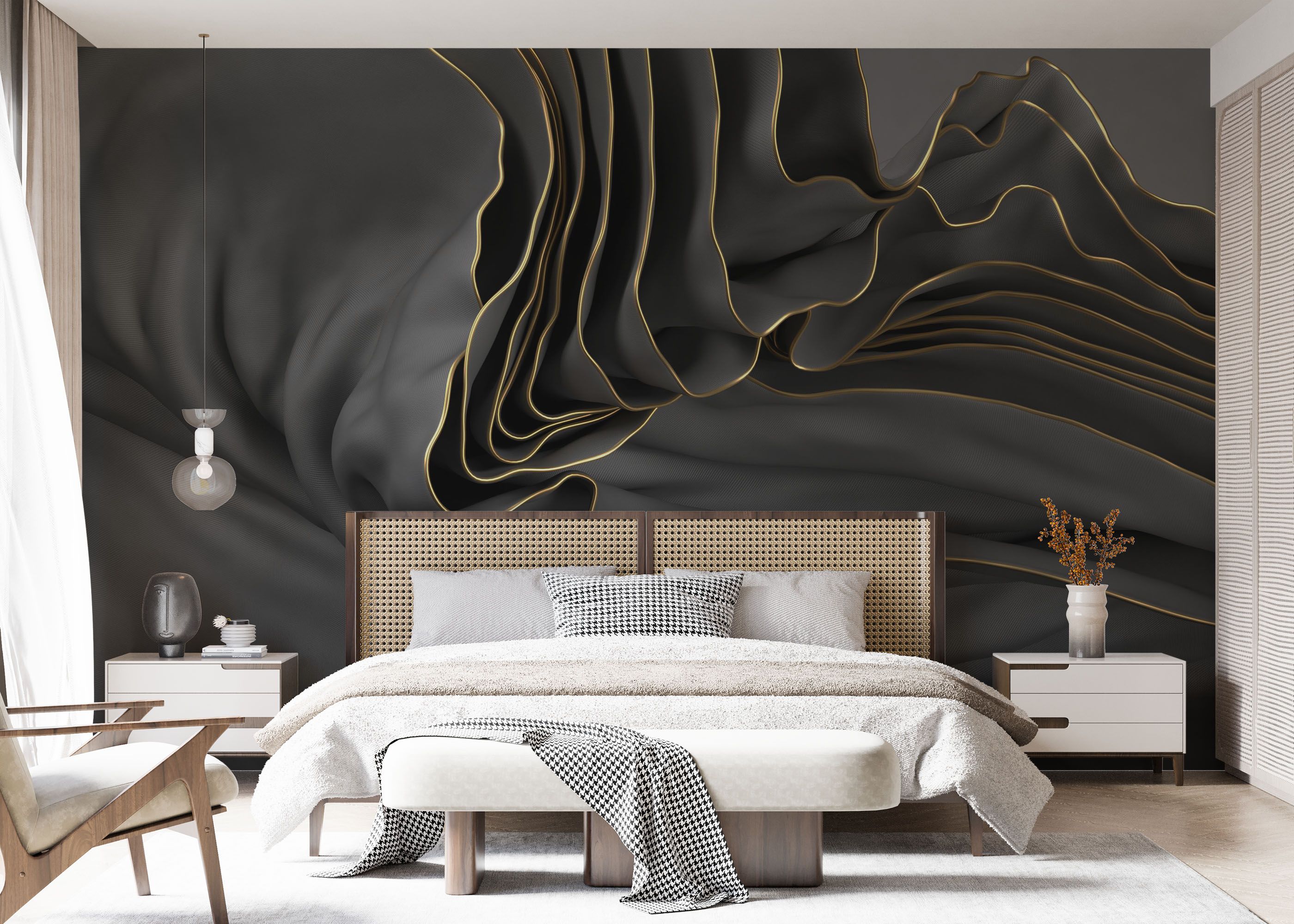 3d Wavy Material mockup 7