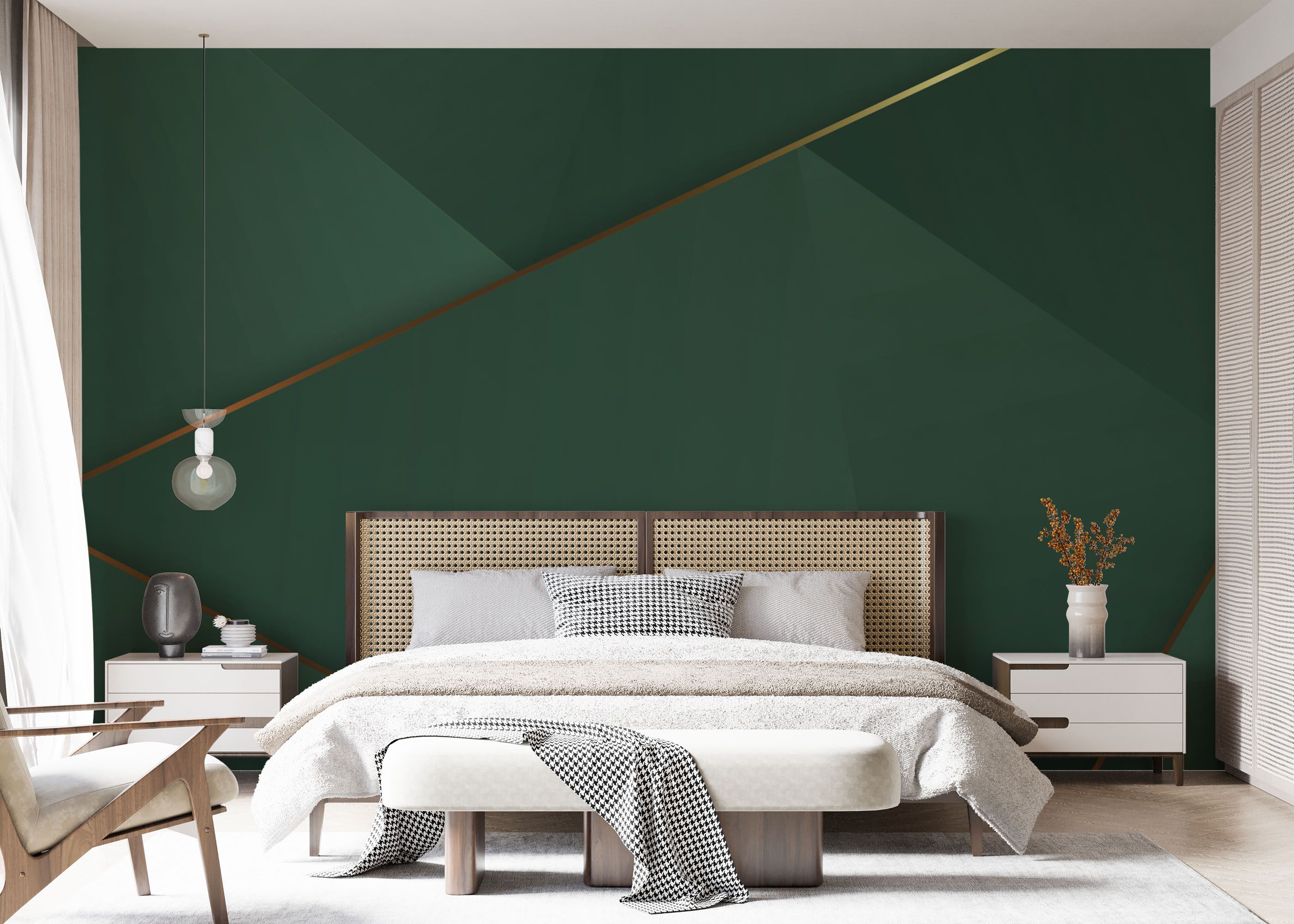 Gold 3d Triangle Line mockup 7