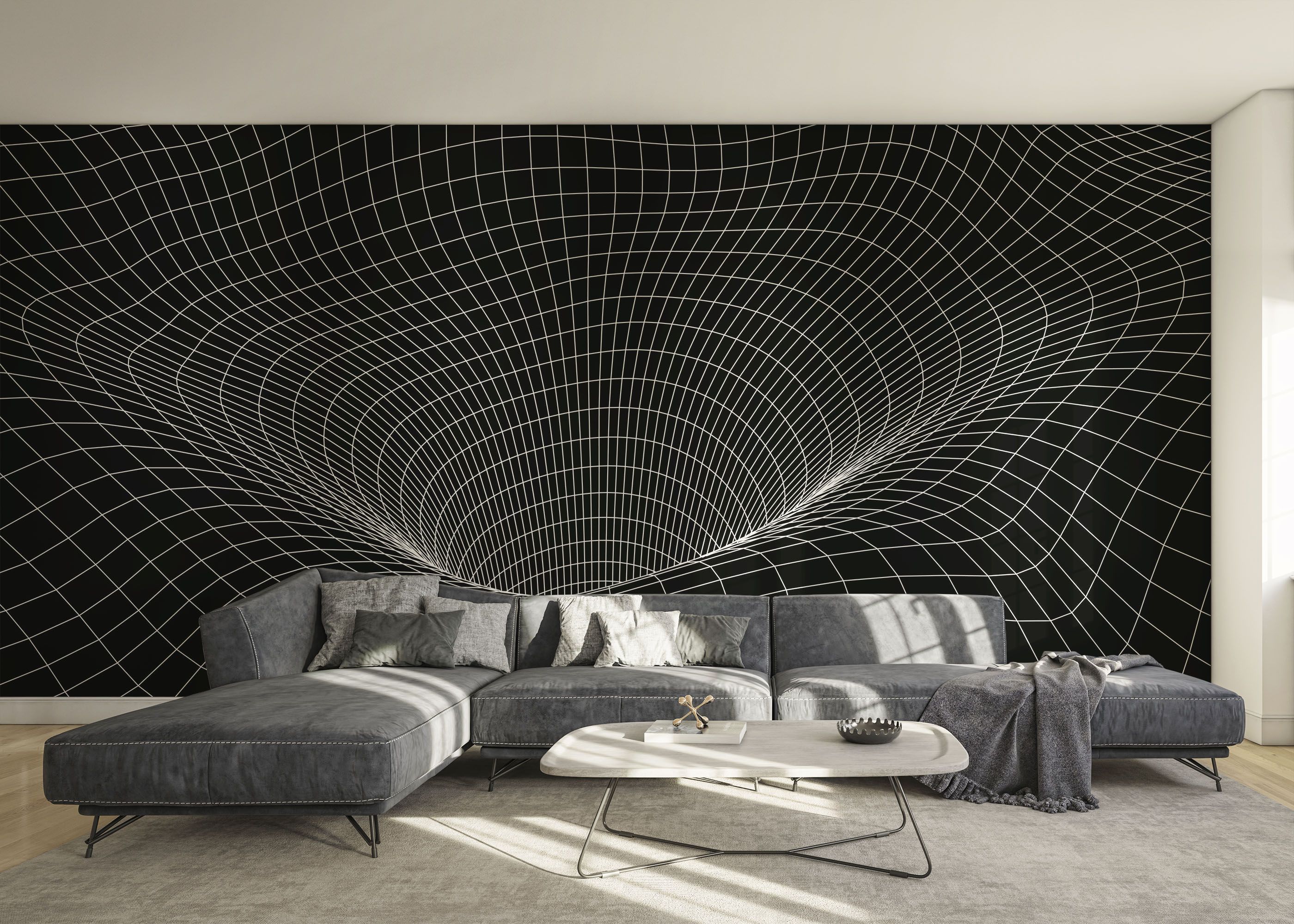 Black 3d Hole Line mockup 0