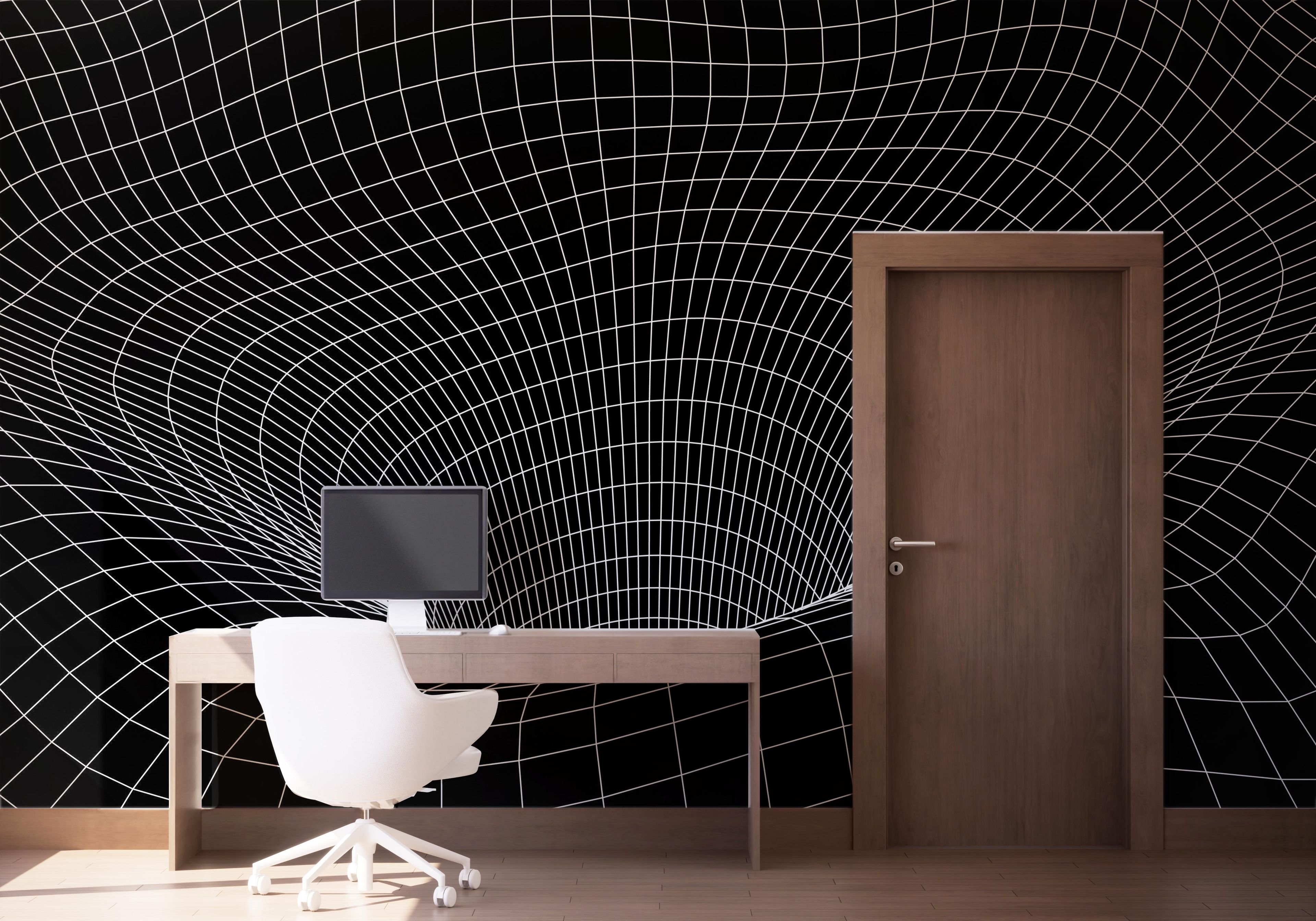 Black 3d Hole Line mockup 1