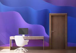 Blue 3d Paper mockup 1