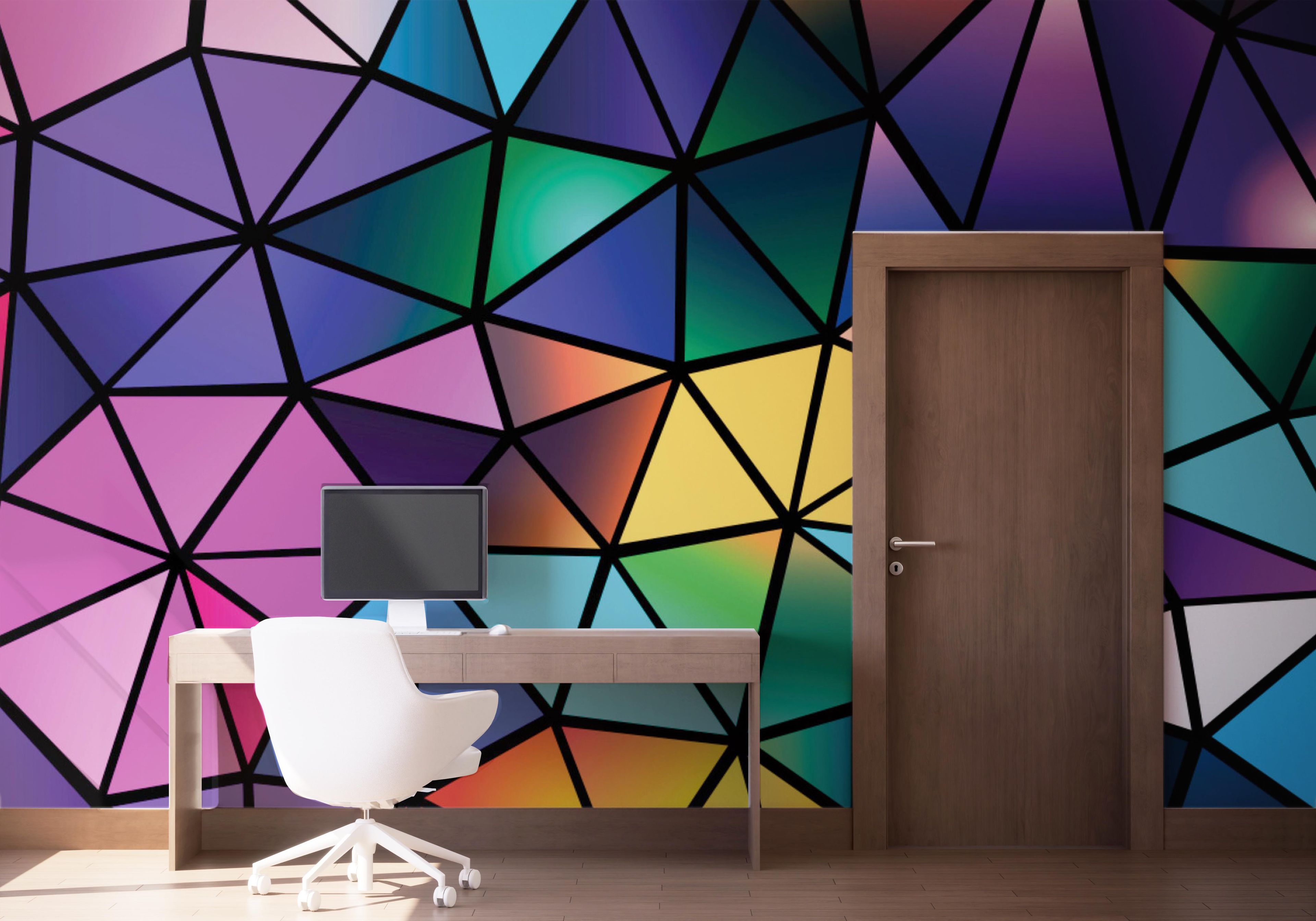 Color Mosaic Polygons mockup 1