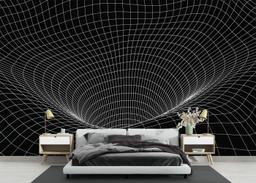 Black 3d Hole Line mockup 3