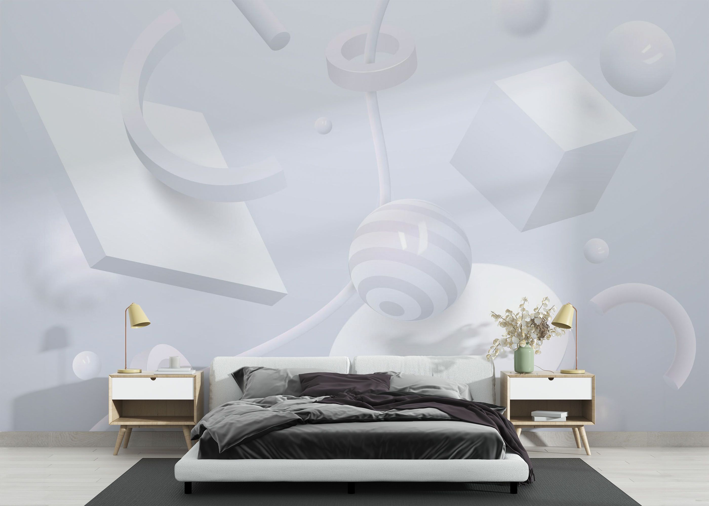 Circle White Shapes mockup 3