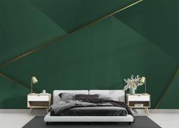 Gold 3d Triangle Line mockup 3