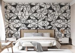 Black Triangles Pattern mockup 7