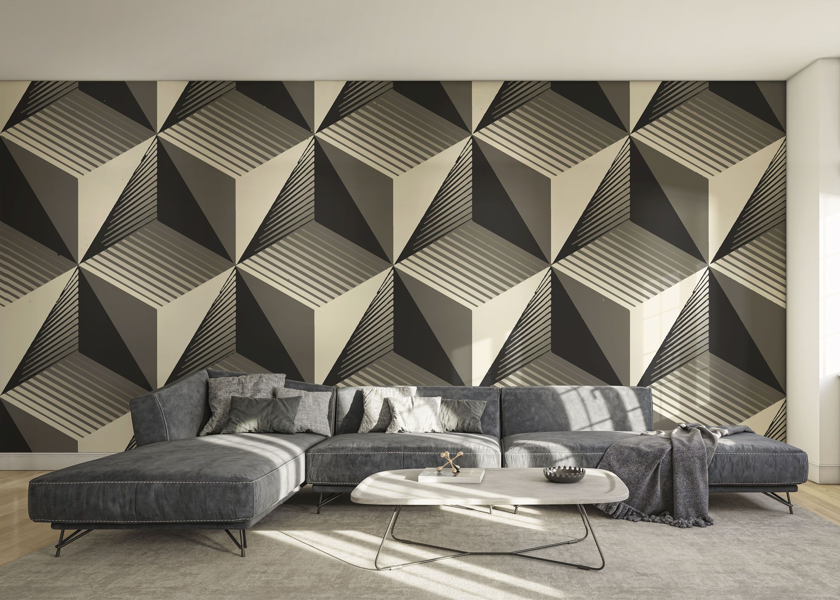 Cream Square Shadow mockup 0