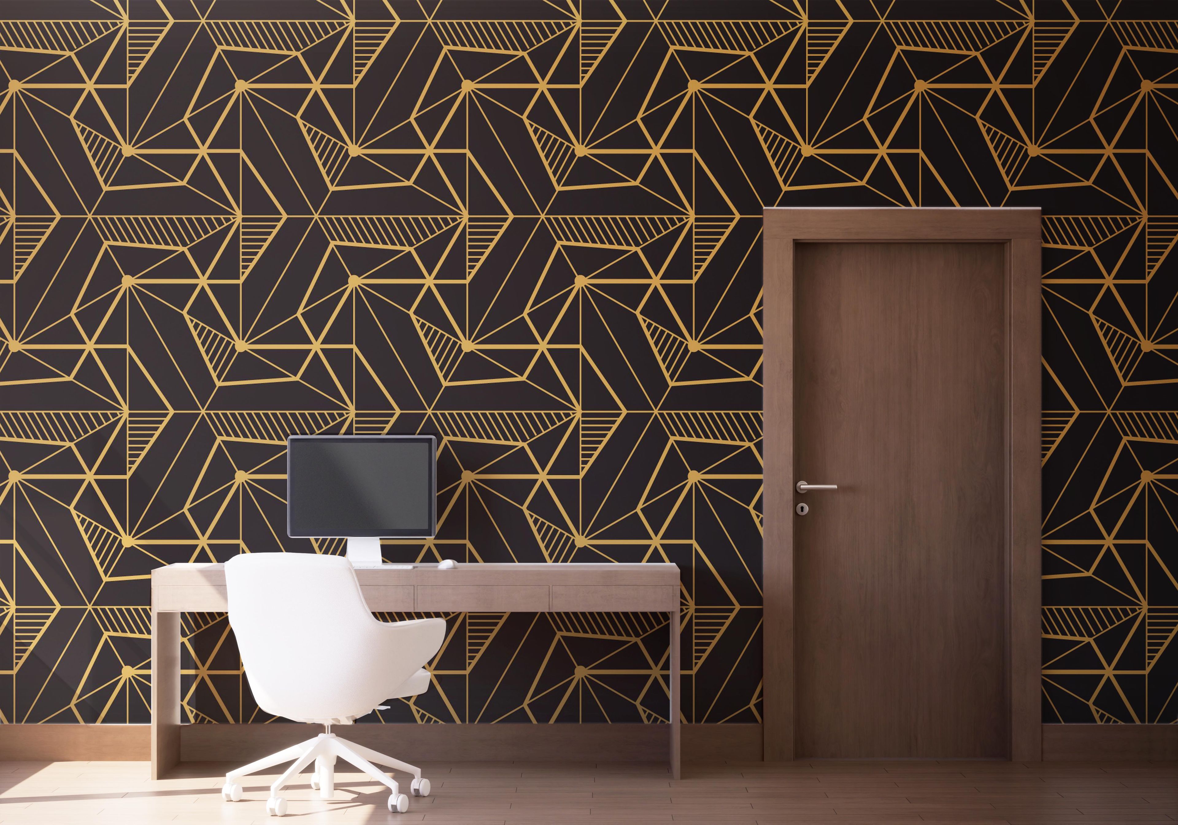Gold Art Triangle mockup 1