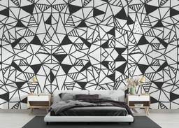 Black Triangles Pattern mockup 3