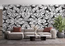 Black Triangles Pattern mockup 4