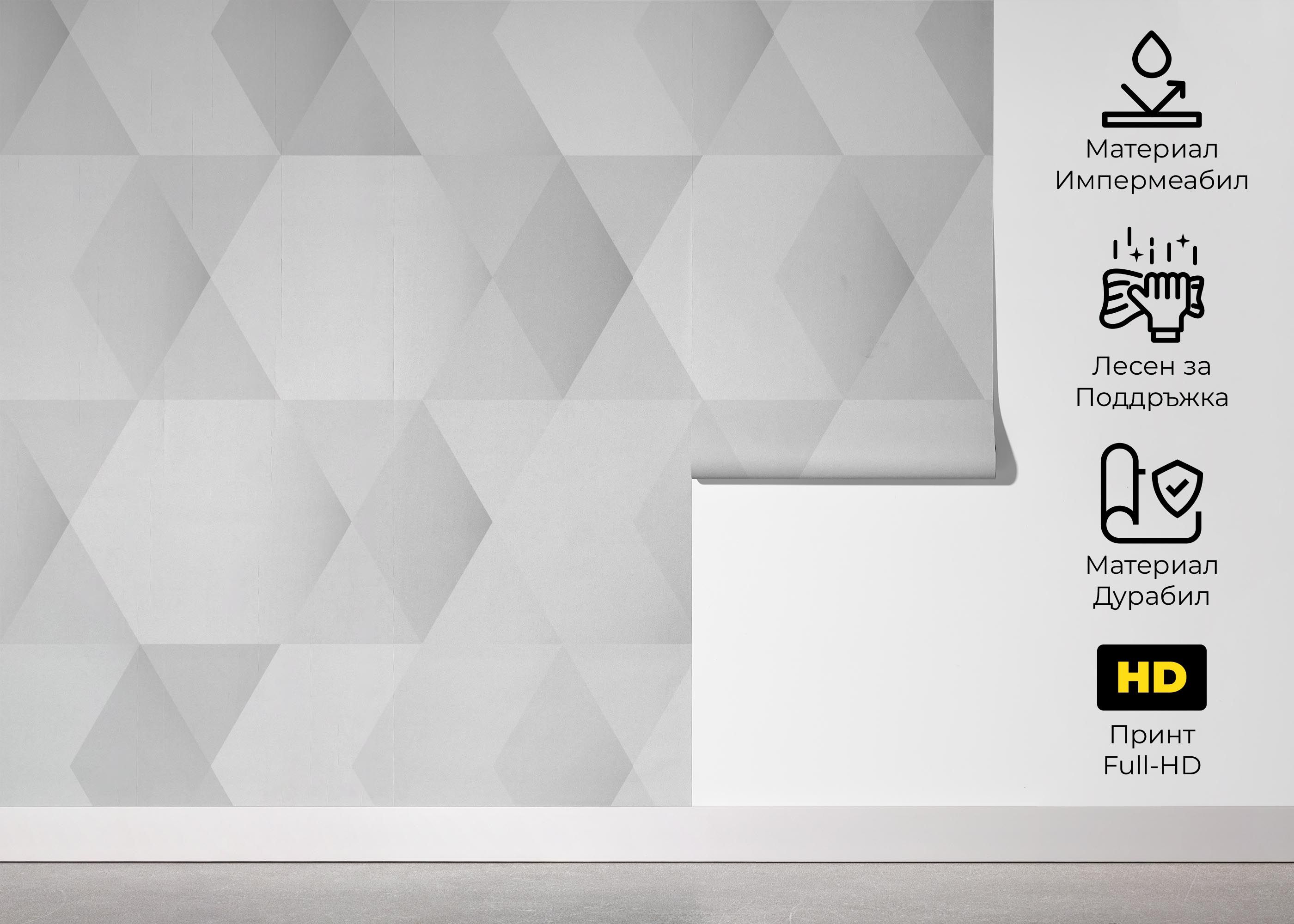 Grey Hexagonal Art mockup 5